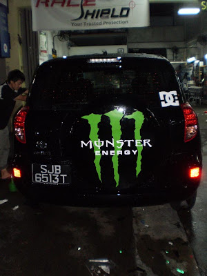 Monster Energy Car This is a Toyota RAV4 doing a Monster Energy design