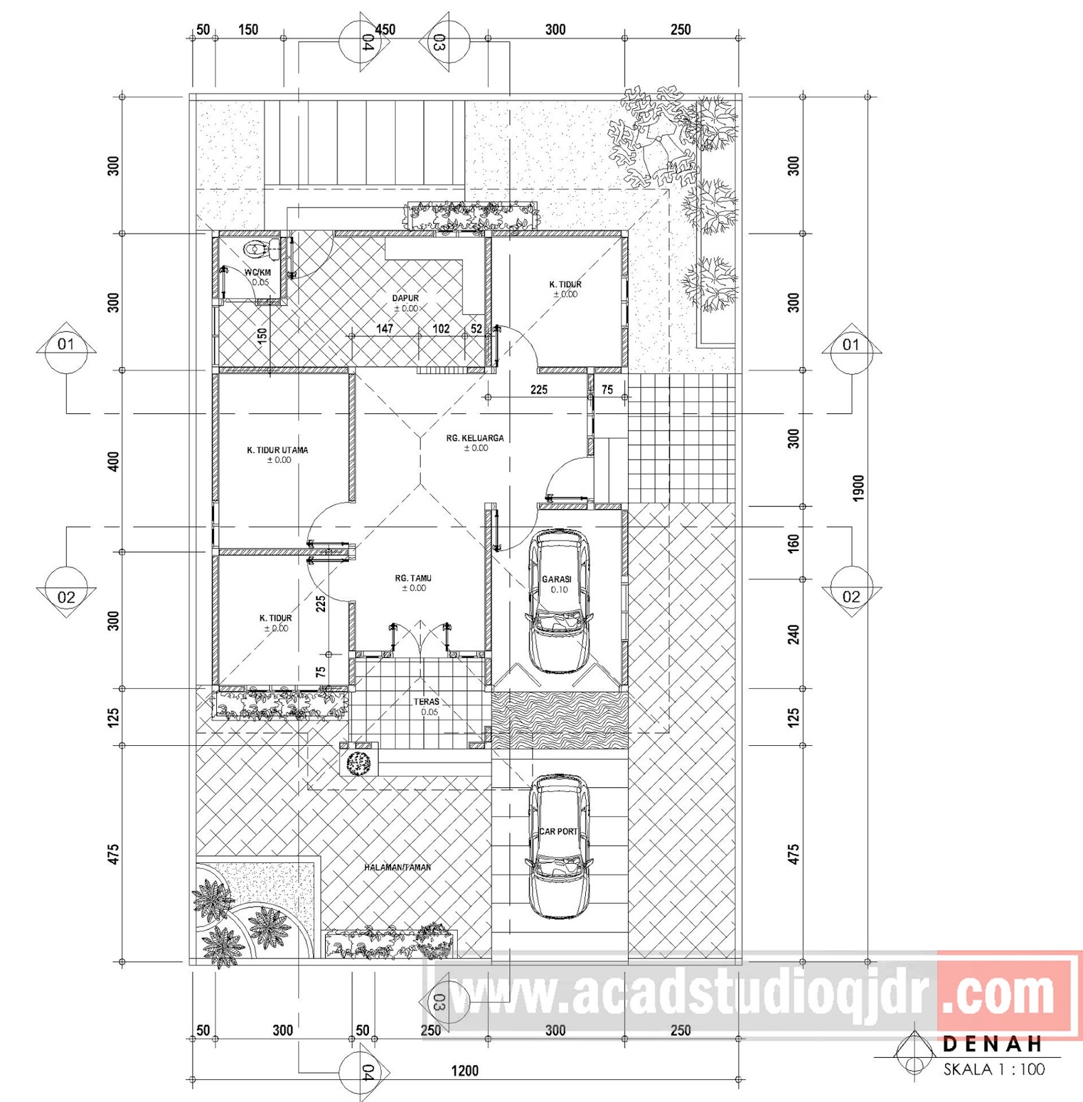 Desain Rumah Idaman Keluarga Ukuran 9x12 - Jasa Desain Rumah