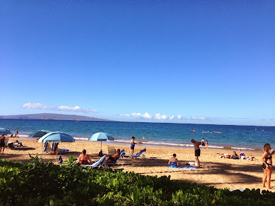 Beachfront at Grand Wailea - www.curiousadventurer.blogspot.com