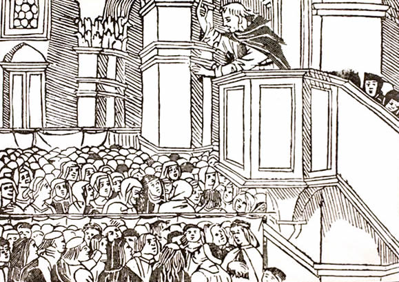 Girolamo Savonarola preach