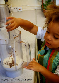 Callum and the #Nutella #milk from www.anyonita-nibbles.co.uk