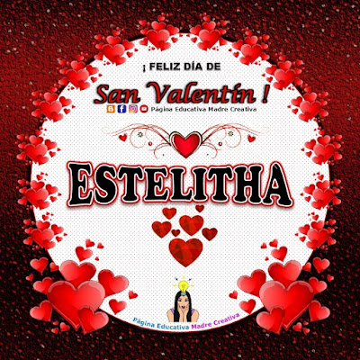 Feliz Día de San Valentín - Nombre Estelitha
