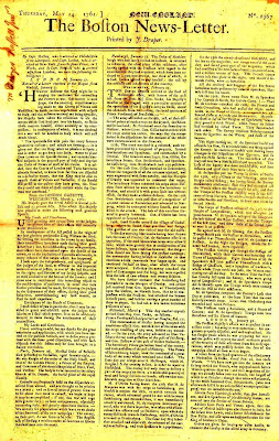 หนังสือพิมพ์ ฉบับแรกของทวีปอเมริกา