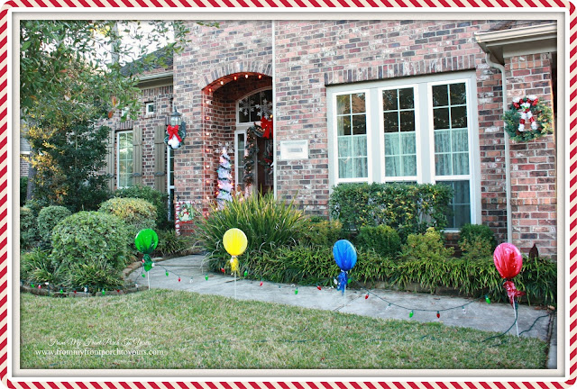 Lolli Pops in Yard-Christmas Front Porch-From My Front Porch To Yours