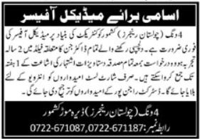 Pakistan Rangers Army Jobs In Kashmore 2023