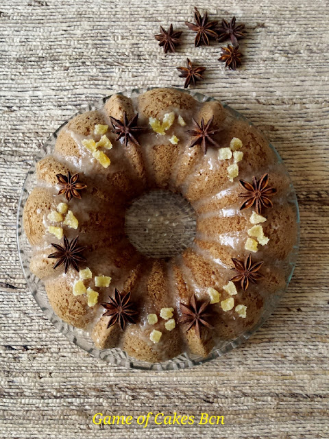 Bundt Cake de almendra, coco y jengibre. Sin gluten, sin lácteos.