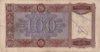 Albania 100 Franchi 1940 P# 8