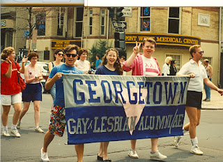 gay pride parade washington dc 1988 Georgetown University alumni