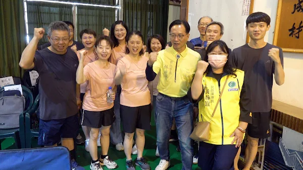 ▲林世賢市長為彰化市公所代表隊選手加油打氣。（記者林明佑攝）