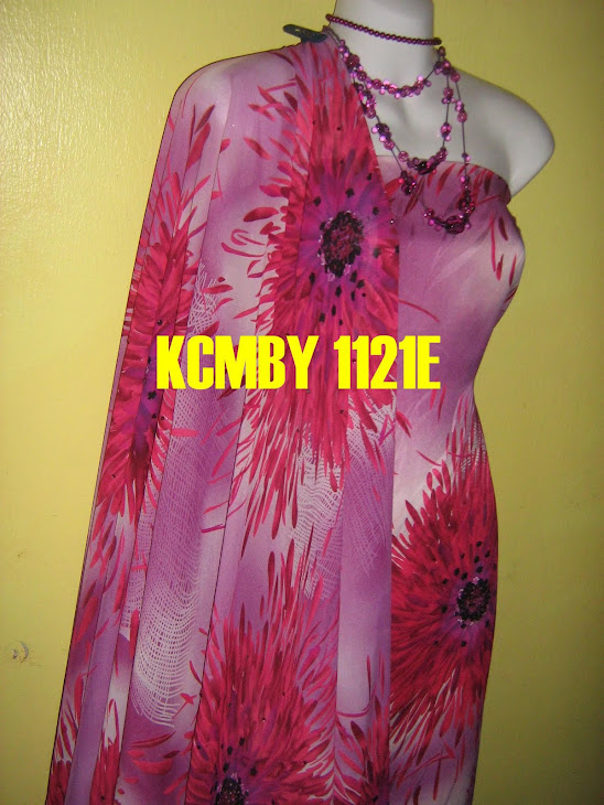 KCMBY 1121E: KOREAN CHIFFON MATCHING BY YNR, 2M+2M, BHG BAJU BERBATU DAN SEDERHANA JARANG