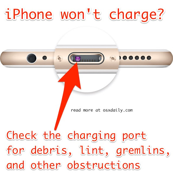 this is a photo of iphone 6 charging port 