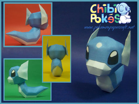 Chibi Dratini Papercraft