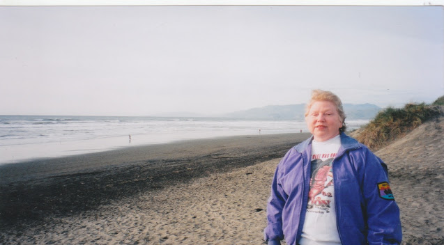 mom and the ocean