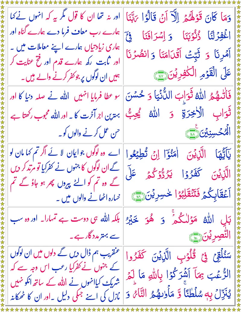 Surah Al  Imran  with Urdu Translation,Quran,Quran with Urdu Translation,Surah Al  Imran with Urdu Translation Page 2,