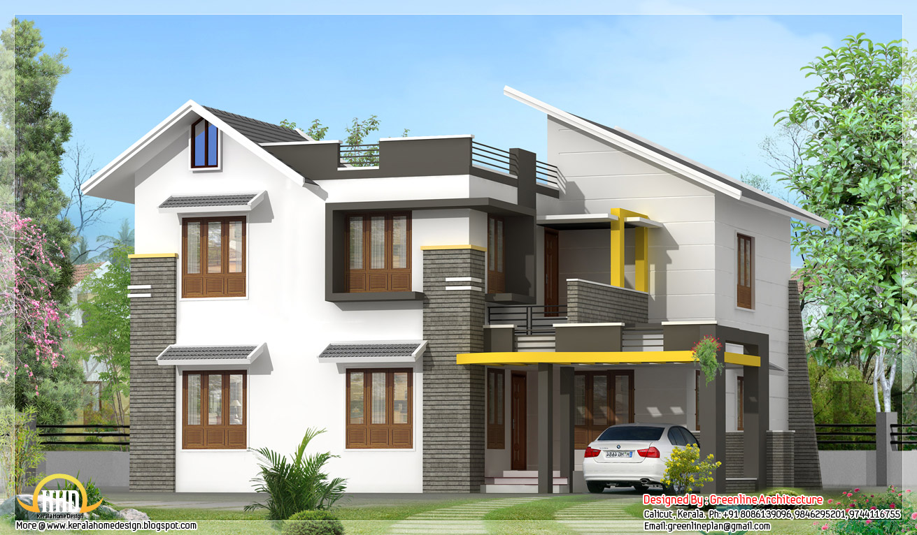 Modern contemporary 2100 sq ft villa Kerala home 