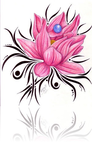 Images Tattoos Flower Designs 300x460px