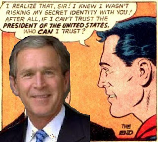 Superman meets George W. Bush