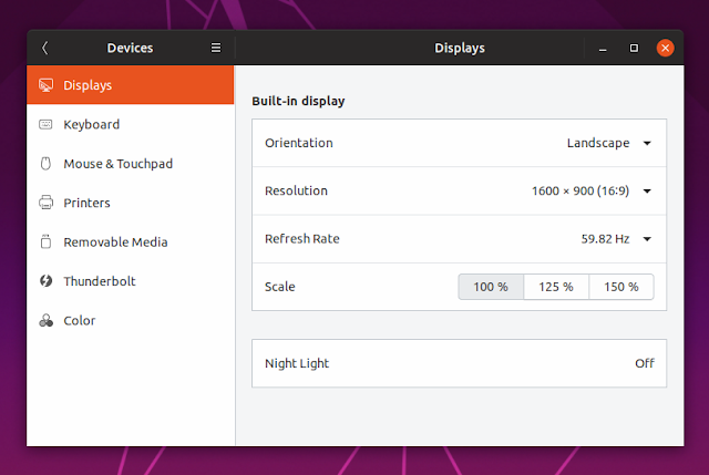 Fractional scaling Ubuntu 19.04 Disco Dingo