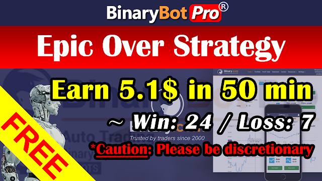 Epic Over Strategy | Binary Bot | Free Download