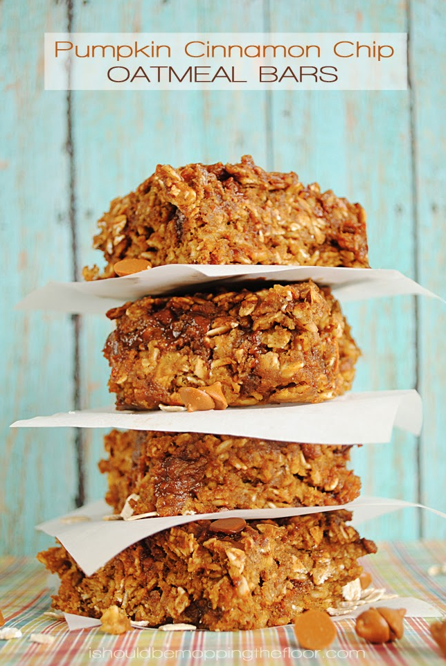 Pumpkin and Pecan Blondies | And a link to Pumpkin Cinnamon Chip Oatmeal Bars