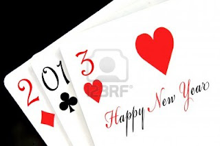 Happy new year 2013 heart cards