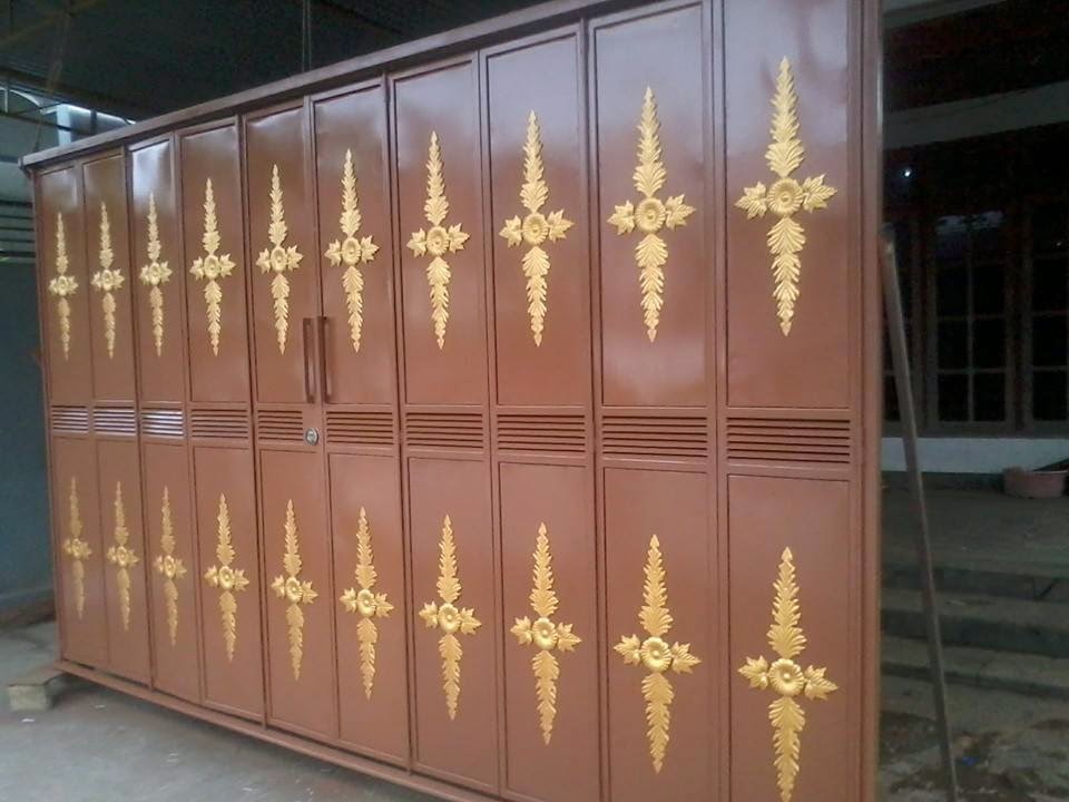  Pintu besi lipat pemasangan beji