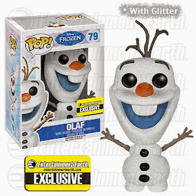 Entertainment Earth Exclusive Glitter Olaf the Snowman Frozen Pop! Vinyl Figure by Funko