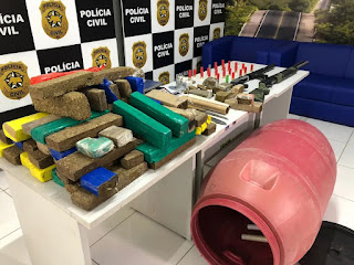 Polícia Civil apreende 50 kg de maconha e armas longas durante operação na Grande Natal