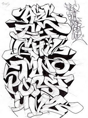 Graffiti Alphabet,alphabet graffiti