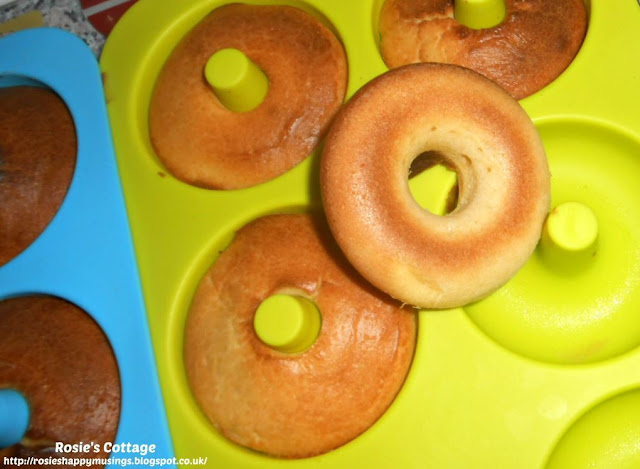 In Search Of Healthier Doughnuts: I needn't have worried though because when removed from the silicone mould the doughnuts were really light and fluffy.