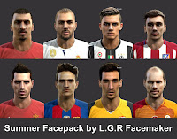 PES 2013 Summer Facepack By LGR Facemaker