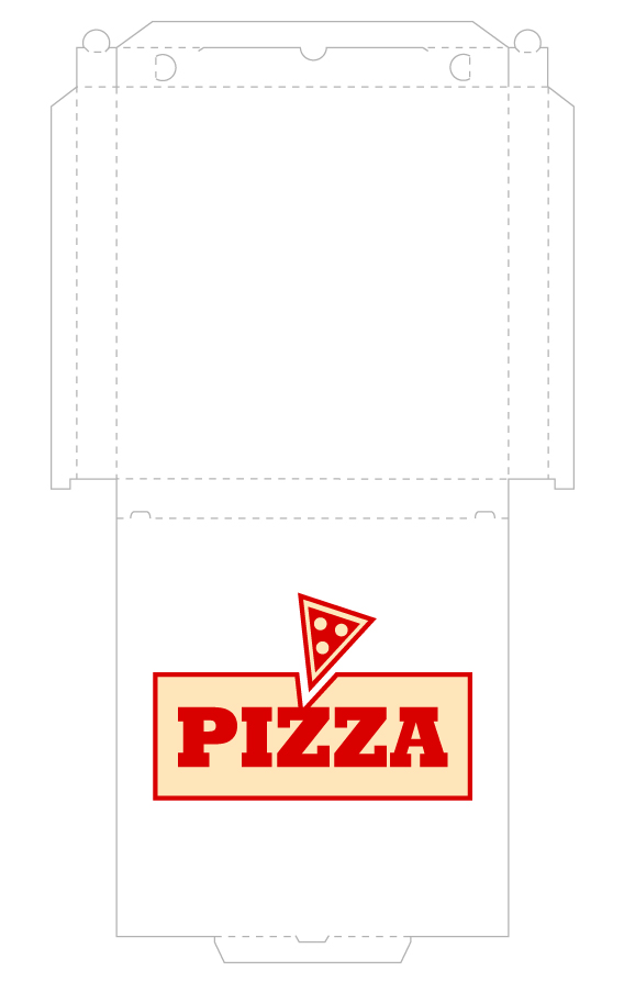 pizza box template. Printable Pizza Box Design