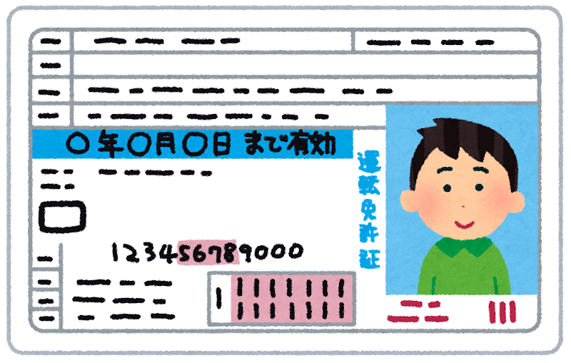 運転免許証のイラスト 男性 かわいいフリー素材集 いらすとや