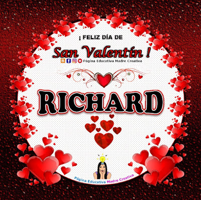 Feliz Día de San Valentín - Nombre Richard