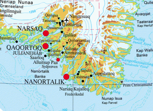 Mapas da Groenlândia 