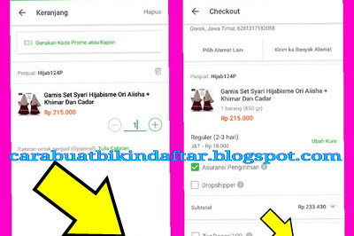 cara pembayaran tokopedia via alfamart