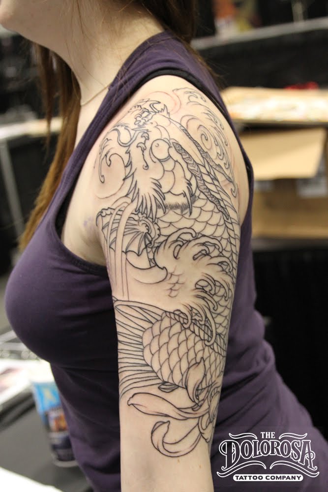 carp tattoo sleeves