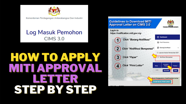 How to Apply for MITI Approval | Cara Memohon Kelulusan MITI CIMS 3.0 | Download MITI Letter Online