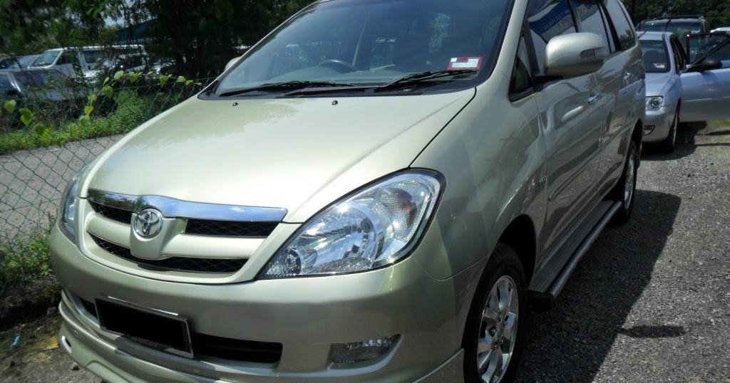 KERETA UNTUK DI JUAL: TOYOTA INNOVA 2.0G (A), YEAR 2007