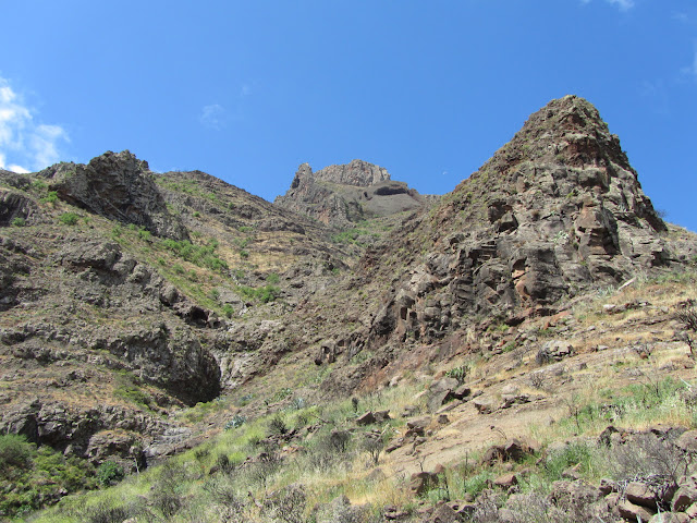 LA GOMERA EL RUMBAZO-IMADA-PAJARITO-MIRADOR LOS ROQUES-BENCHIJIGUA-EL RUMBAZO, Barranco de Guarímiar y Roque de Imada