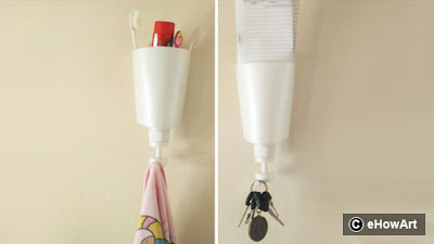 Best out of waste how to make key, toothbrush and napkin holder with an empty bottle
