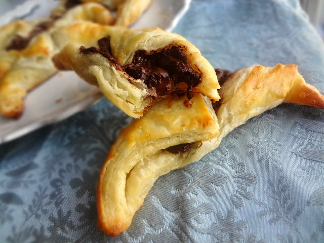 Puff Pastry Chocolate Croissants