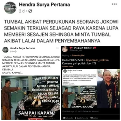 Dikecam! Pria Ini Sebut Jokowi Pakai Dukun dan KRI Nanggala 402 Jadi Tumbal