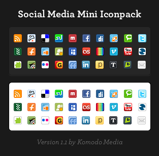 Social Media Mini Iconset