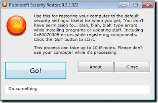 Reset Windows Security Settings With Security Restore Utility