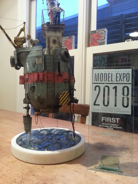 The Seahorse won First in the Scratchbuilt category at the 2018 Australian Model Expo