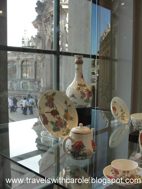 ceramics display at The Zwinger in Dresden, Germany