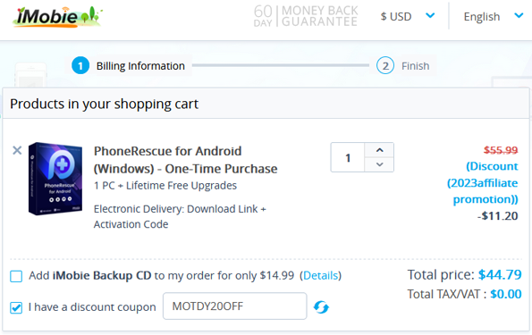 iMobie PhoneRescue Best Coupon Discount