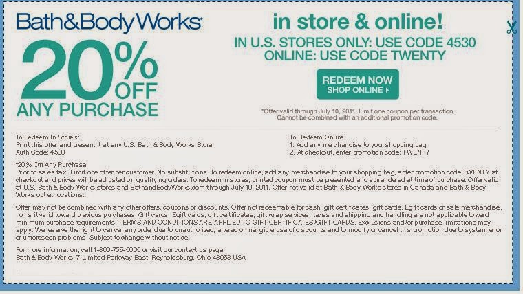 bath and body works coupons