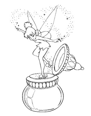 Tinkerbell Coloring Pages